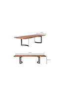 Hospitality furniture - Solid Acacia Wood Dining Table - www.oroatrade.com