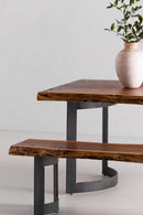 Hospitality furniture - Rustic Natural Acacia Bench - www.oroatrade.com