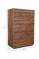 Solid Acacia 5-Drawer Chest | Novi Living Madagascar | Oroa.com