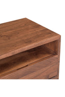 Contract furniture - Solid Acacia 2-Drawer Nightstand - www.oroatrade.com