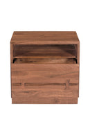 Contract furniture - Solid Acacia 2-Drawer Nightstand - www.oroatrade.com
