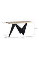 Hospitality furniture - Sculptural Iron Base Console Table - www.oroatrade.com