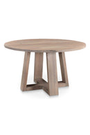 Contract furniture - Whitewashed Acacia Round Dining Table - www.oroatrade.com