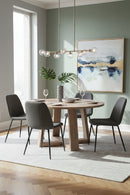 Contract furniture - Whitewashed Acacia Round Dining Table - www.oroatrade.com