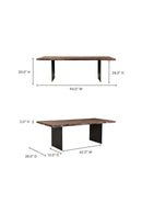 Contract furniture - Solid Acacia Rustic Dining Table - www.oroatrade.com