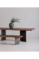 Contract furniture - Solid Acacia Rustic Dining Table - www.oroatrade.com