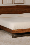 Hospitality furniture - Rustic Natural Acacia Bed - www.oroatrade.com