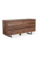 Contract furniture - Solid Oak 6-Drawer Dresser - www.oroatrade.com