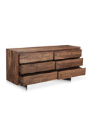 Contract furniture - Solid Oak 6-Drawer Dresser - www.oroatrade.com