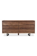 Contract furniture - Solid Oak 6-Drawer Dresser - www.oroatrade.com