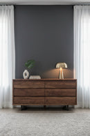 Contract furniture - Solid Oak 6-Drawer Dresser - www.oroatrade.com