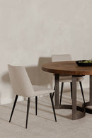 Contract furniture - Brown Acacia Round Dining Table - www.oroatrade.com