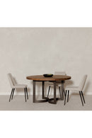 Contract furniture - Brown Acacia Round Dining Table - www.oroatrade.com