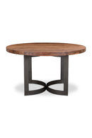 Contract furniture - Brown Acacia Round Dining Table - www.oroatrade.com