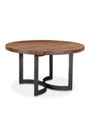 Contract furniture - Brown Acacia Round Dining Table - www.oroatrade.com