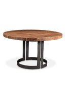 Contract furniture - Brown Acacia Round Dining Table - www.oroatrade.com