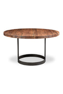 Contract furniture - Brown Acacia Round Dining Table - www.oroatrade.com