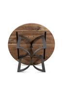 Contract furniture - Brown Acacia Round Dining Table - www.oroatrade.com