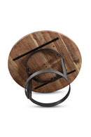 Contract furniture - Brown Acacia Round Dining Table - www.oroatrade.com