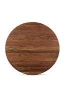 Contract furniture - Brown Acacia Round Dining Table - www.oroatrade.com