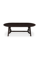 Brown Oak Oval Coffee Table | Novi Living Trie | Oroa.com