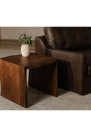Contract furniture - Brown Acacia Side Table - www.oroatrade.com
