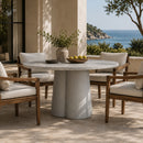 Hospitality furniture - White Terrazzo Indoor/Outdoor Dining Table - www.oroatrade.com