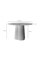 White Terrazzo Indoor/Outdoor Dining Table | Novi Living Mono | Oroa.com