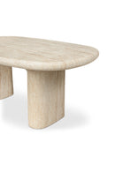 Beige Concrete Outdoor Dining Table | Novi Living Warby | Oroa.com