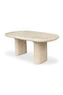 Beige Concrete Outdoor Dining Table | Novi Living Warby | Oroa.com