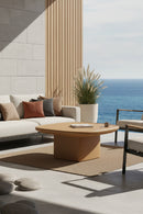 Oval Concrete Outdoor Coffee Table | Novi Living Manon | Oroa.com