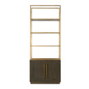 Solid Oak 2-Door Bookshelf | Novi Living Elliot