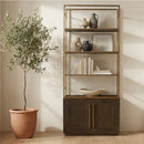 Solid Oak 2-Door Bookshelf | Novi Living Elliot