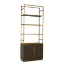 Solid Oak 2-Door Bookshelf | Novi Living Elliot