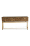 Contract furniture - Fir Wood 4-Drawer Console Table - www.oroatrade.com