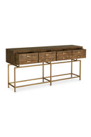 Contract furniture - Fir Wood 4-Drawer Console Table - www.oroatrade.com