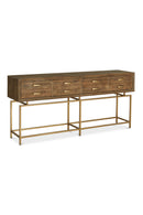 Contract furniture - Fir Wood 4-Drawer Console Table - www.oroatrade.com