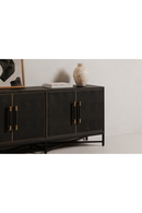 Vegan Leather 4-Door Sideboard | Novi Living Mako | Oroatrade.com