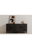 Vegan Leather 4-Door Sideboard | Novi Living Mako | Oroatrade.com