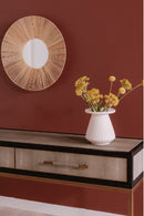 Contract furniture - Gray Shagreen 2-Drawer Console Table - www.oroatrade.com