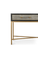 Contract furniture - Gray Shagreen 2-Drawer Console Table - www.oroatrade.com