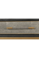 Contract furniture - Gray Shagreen 2-Drawer Console Table - www.oroatrade.com