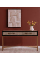 Contract furniture - Gray Shagreen 2-Drawer Console Table - www.oroatrade.com