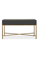 Contract furniture - Gray Shagreen 2-Drawer Console Table - www.oroatrade.com