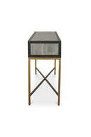 Contract furniture - Gray Shagreen 2-Drawer Console Table - www.oroatrade.com