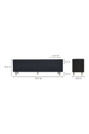 Black Relief Carved Sideboard | Novi Living Breu | Oroa.com
