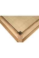 Hospitality furniture - Glass & Cane Coffee Table - www.oroatrade.com
