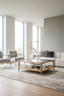 Hospitality furniture - Glass & Cane Coffee Table - www.oroatrade.com