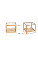 Hospitality furniture - Cane Shelf Side Table - www.oroatrade.com