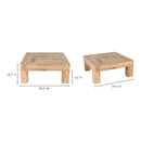 Hospitality furniture - Solid Oak Square Coffee Table - www.oroatrade.com